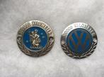Oude Volkswagen 100.000 km emblemen 2 stuks, Verzenden, Zo goed als nieuw, Auto's