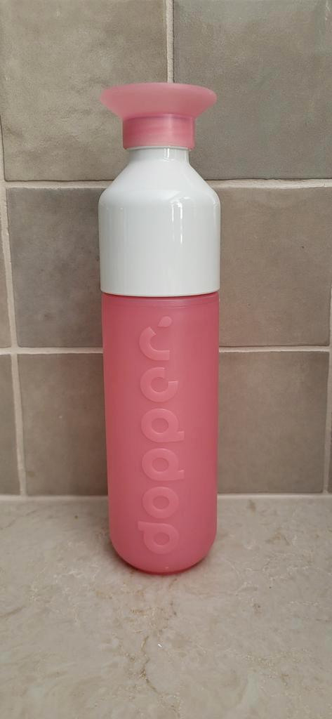 Dopper Fles - 450 ml - Roze/Wit, Sport en Fitness, Bidons, Zo goed als nieuw, Ophalen of Verzenden
