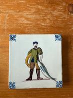 Makkum Friese Tegel - Visser Handbeschilderd Originele Verpa, Antiek en Kunst, Antiek | Wandborden en Tegels, Ophalen of Verzenden