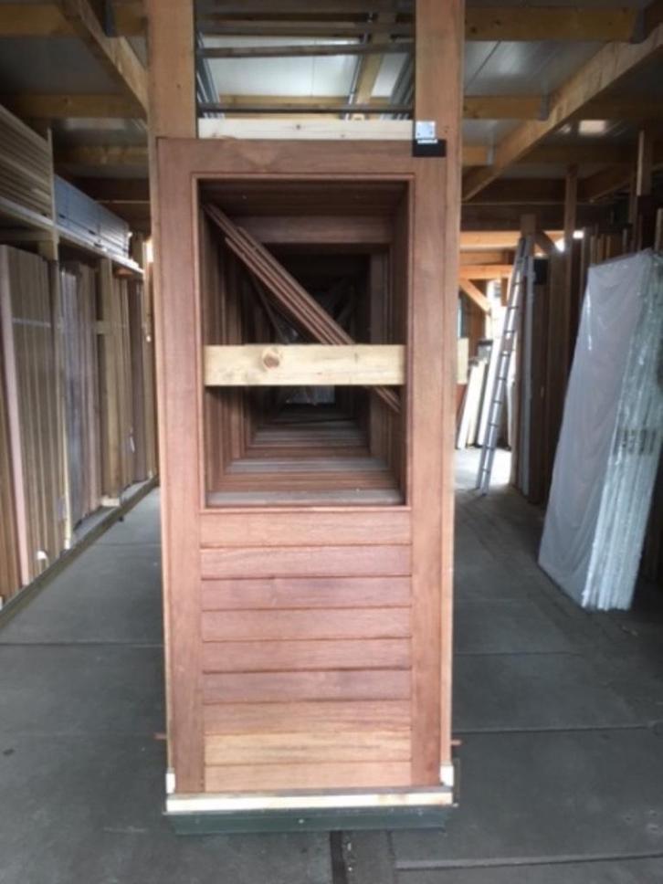 hardhouten stapeldorpel deuren nieuw, Doe-het-zelf en Verbouw, Deuren en Horren, Nieuw, Buitendeur, 200 tot 215 cm, 80 tot 100 cm