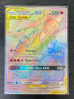 Pokémonkaart Reshiram & Charizard GX TAG TEAM rainbow, Ophalen of Verzenden, Losse kaart, Zo goed als nieuw
