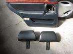 Saab 9000 CS leder hoofdsteunen achterbank., Auto-onderdelen, Ophalen of Verzenden, Gebruikt, Saab
