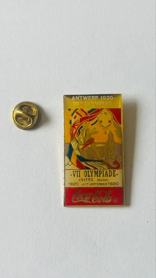 Coca cola pin Antwerpen 1920 Olymiade, Verzamelen, Speldjes, Pins en Buttons, Zo goed als nieuw, Ophalen of Verzenden