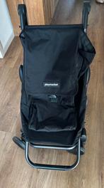 Boodschappentrolley met 4 wielen, Ophalen, Zo goed als nieuw, Zwart, 30 cm of meer