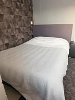 Boxspring 200x140 - 2 persoons - Antraciet, Gebruikt, Tweepersoons, Grijs, 140 cm