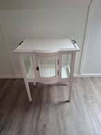 Charmant brocante theekastje/vitrinekastje met dienblad, Ophalen, Glas, 50 tot 100 cm, Minder dan 100 cm