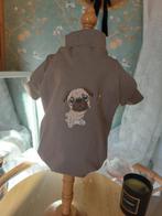 Gebreid T-shirt voor hond met mopshondprint, T-shirt voor kl, Ophalen of Verzenden, Nieuw