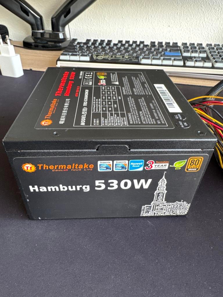 Thermaltake TR2-530AH2NCB 530W Voeding - Perfect Werkend!, Ophalen, Gebruikt