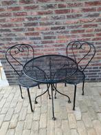 Bistro setje Gietijzeren, Ophalen, Gebruikt, Overige materialen, 2 zitplaatsen