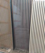 Akoestische wandpanelen 260x60 280x60 walnoot eik brons, Ophalen of Verzenden, Nieuw