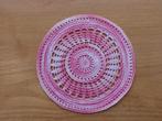1:12 miniatuur rond vloerkleed poppenhuis roze patroon, Ophalen of Verzenden, Nieuw, Textiel