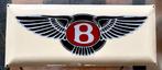 BENTLEY Emaille reclame-garage bord. 25 x 60 cm., Ophalen of Verzenden, Zo goed als nieuw, Reclamebord
