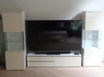 TV meubel met bijbehorende kasten, incl. glazen vitrine, Huis en Inrichting, Ophalen, Gebruikt, 100 tot 150 cm, Kunststof