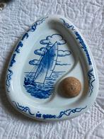 Delfts Blauwe asbak voor de pijproker Sail met Zeilboot, Verzamelen, Ophalen of Verzenden, Gebruikt