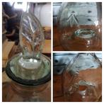 Oude glazen wespenvanger vliegen mondgeblazen 3 stuks, Ophalen of Verzenden