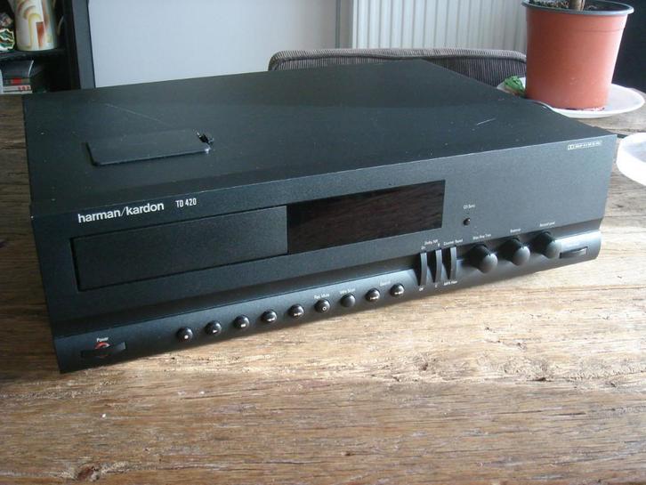 Harman Kardon TD420 Cassettedeck, Audio, Tv en Foto, Cassettedecks, Enkel, Overige merken, Ophalen