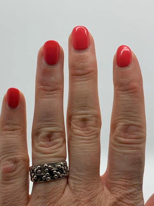 V120 Prachtige zilveren ring wijnoogst maat 17, Sieraden, Tassen en Uiterlijk, Antieke sieraden, Ring, Zilver, Ophalen of Verzenden