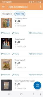 4 kinderpuzzels €4.50. Onbedschadigd, Kinderen en Baby's, Speelgoed | Kinderpuzzels, Ophalen of Verzenden