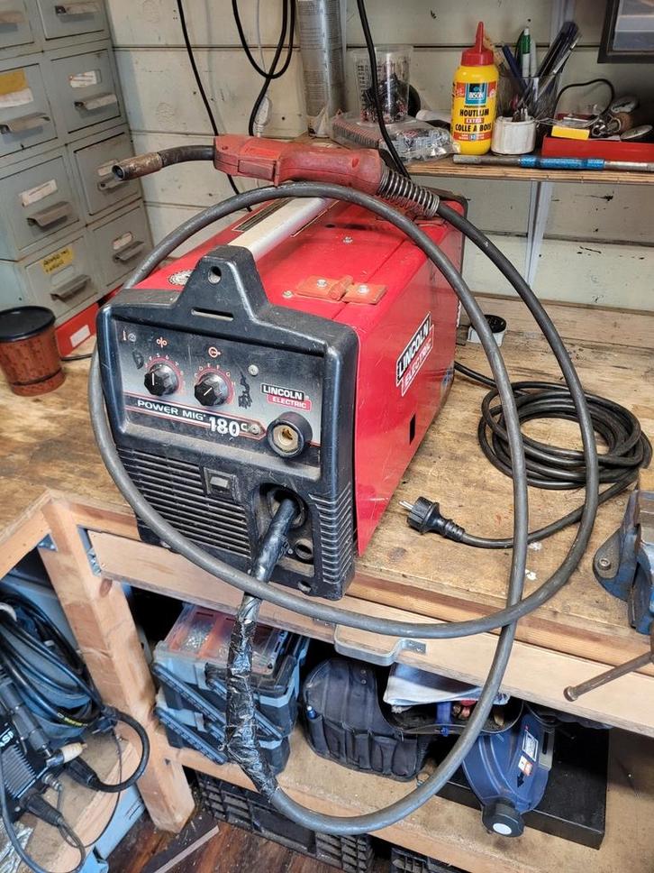 Lincoln Electric power mig 180c lasapparaat 230v, Doe-het-zelf en Verbouw, Gereedschap | Lasapparaten, Gebruikt, Co2, 150 tot 250 ampère