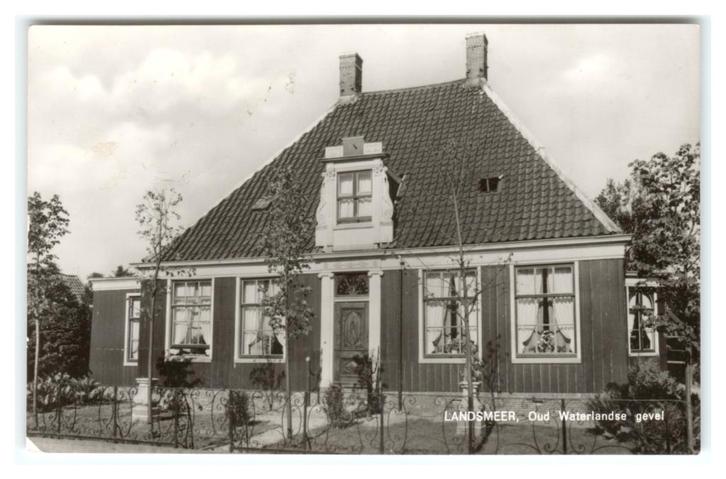 Landsmeer, Oud Waterlandse gevel, Verzamelen, Ansichtkaarten | Nederland, Gelopen, Noord-Holland, 1960 tot 1980, Verzenden