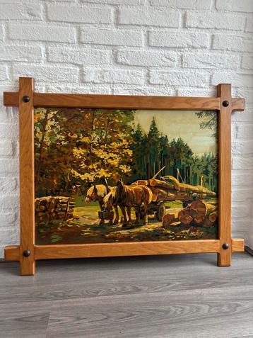 Schilderij paarden beschikbaar voor biedingen
