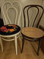 Gratis stoeltjes 4 stuks Thonet stijl, Huis en Inrichting, Stoelen, Ophalen, Gebruikt, Bruin, Thonet