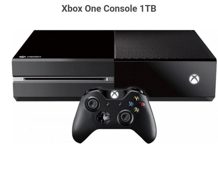 Xbox One 1TB met Controller - Goede Conditie!, Spelcomputers en Games, Spelcomputers | Xbox One, Zo goed als nieuw, Xbox One, 1 TB