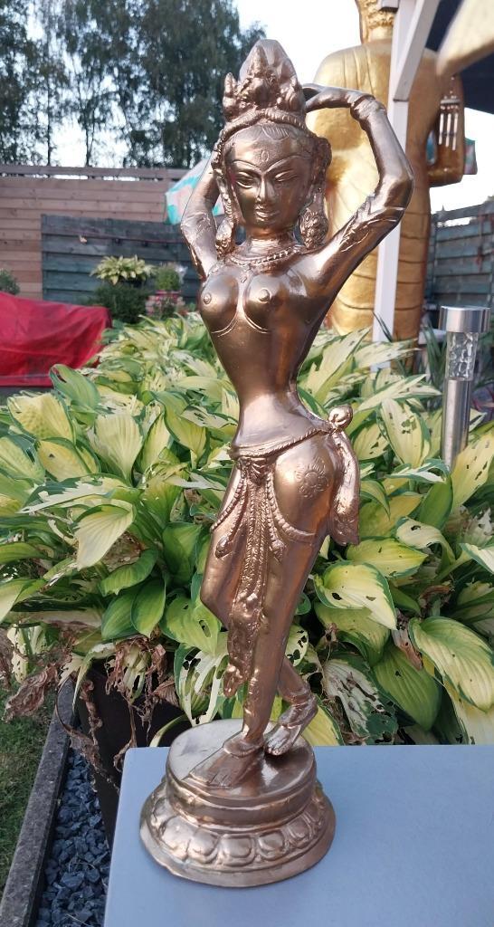 Boeddha Ganesha Tara Tempeldanseres Messing,Nepal,Buddha,, Huis en Inrichting, Woonaccessoires | Boeddhabeelden, Zo goed als nieuw