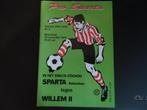 Sparta - Willem II  2001/2002, Ophalen of Verzenden, Zo goed als nieuw, Willem II, Boek of Tijdschrift