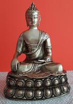 Prachtig zilverkleurig beeld van Shakyamuni Boeddha, Ophalen of Verzenden, Gebruikt