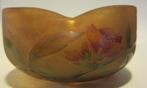 Antiek cameo glazen Daum Nancy coupe, bloemen, Antiek en Kunst, Antiek | Glas en Kristal, Ophalen of Verzenden