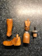 Houten kurkentrekker en schenker., Ophalen of Verzenden, Nieuw