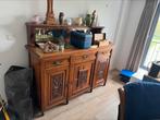 Dressoir met geslepen spiegel, Huis en Inrichting, Kasten | Dressoirs, Ophalen, Gebruikt, 100 tot 150 cm, Eikenhout