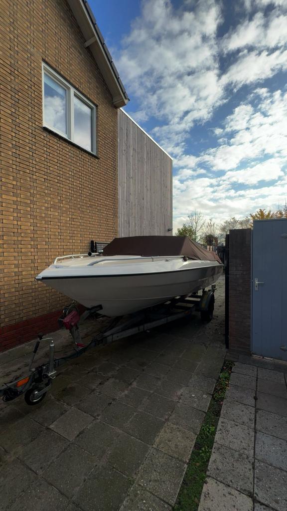 Speedboot - Opknapper / Project + trailer, Watersport en Boten, Motorboten en Motorjachten, Gebruikt, Polyester, Tot 6 meter, Benzine