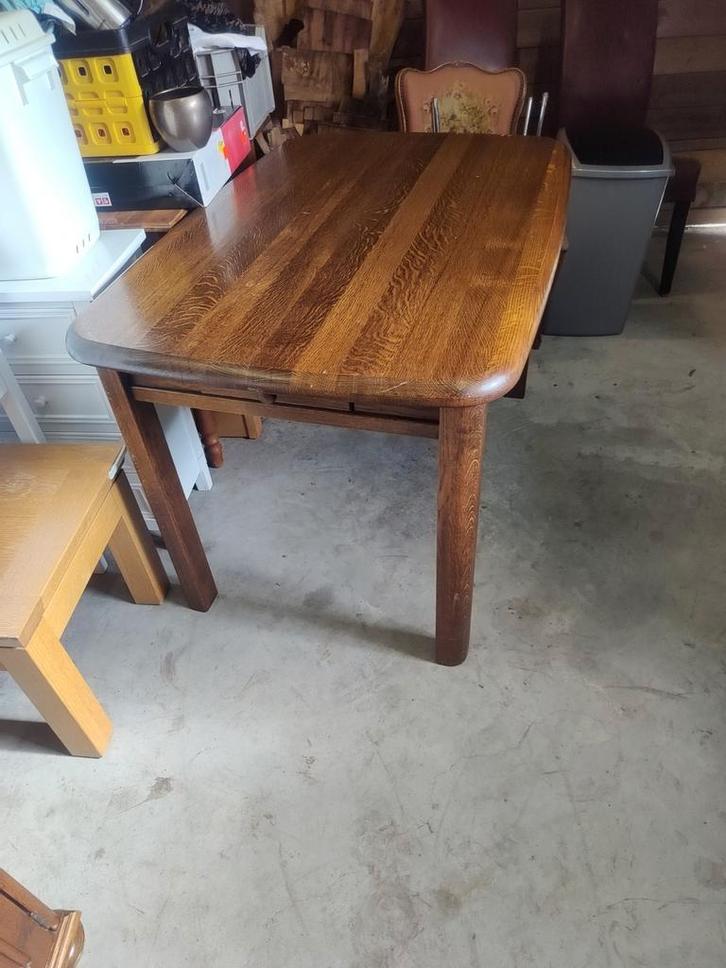 Stevige tafel, Huis en Inrichting, Tafels | Eettafels, Zo goed als nieuw, Rechthoekig, Ophalen