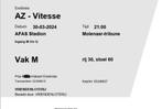 2 tickets voor AZ - Vitesse speelronde 27, Tickets en Kaartjes, Twee personen