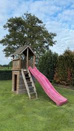 Speelhuis met glijbaan, Kinderen en Baby's, Speelgoed | Buiten | Speeltoestellen, Ophalen, Zo goed als nieuw, Glijbaan