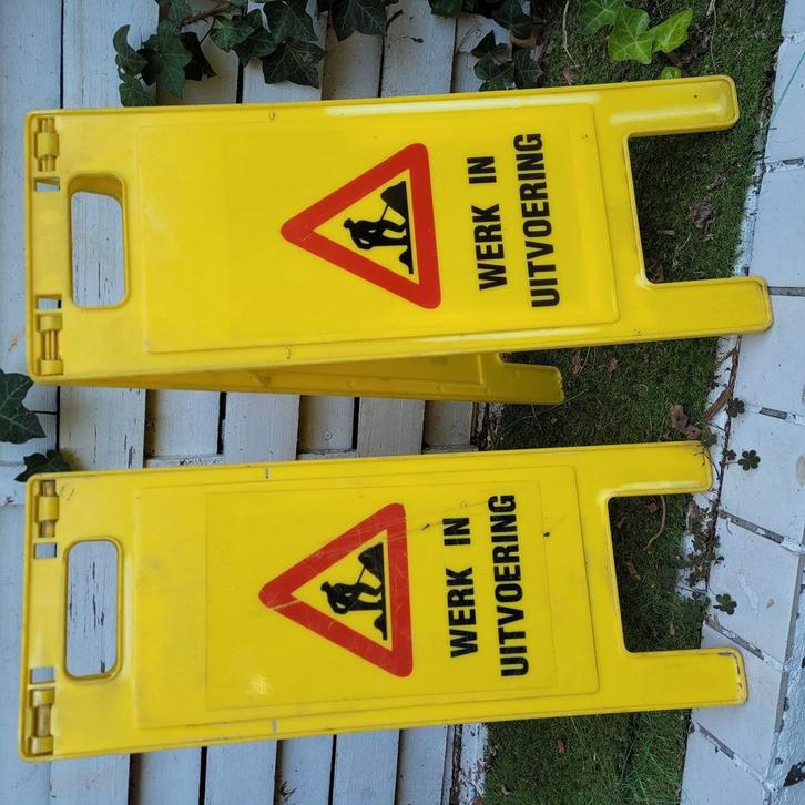 Pictogram borden Werk in uitvoering, Doe-het-zelf en Verbouw, Overige Doe-het-zelf en Verbouw, Zo goed als nieuw, Ophalen of Verzenden