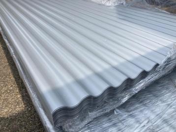 Golfplaten staal 18/76 Ral 9006, dak en wand beschikbaar voor biedingen