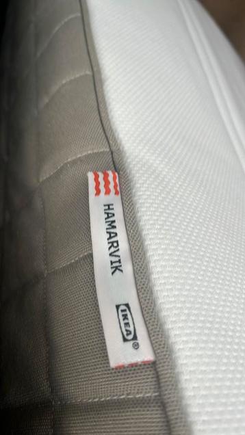 Boxspring 90 bij 200 cm - Grijs ikea Hamervik beschikbaar voor biedingen