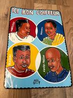 Ici Bon Coiffeur blikken reclame bord.VERZENDEN MOGELIJK!!, Ophalen, Gebruikt, Reclamebord