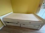 IKEA bed met onderschuifbed en twee lades, twee matrassen, Huis en Inrichting, Slaapkamer | Bedden, Ophalen, Gebruikt, 90 cm, Eenpersoons