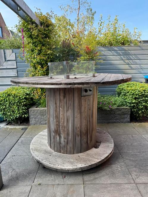 Unieke vuurtafel Happy Cocooning, Tuin en Terras, Vuurtafels, Zo goed als nieuw, Ophalen