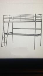 Stapel bed Ikea met bureau, Huis en Inrichting, 90 cm, Gebruikt, Hoogslaper, Eenpersoons