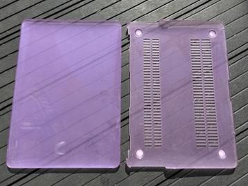 NIEUW ! Laptopbeschermer voor- en achterkant paars Macbook beschikbaar voor biedingen