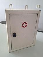 Retro metalen medicijnkastje vintage EHBO kastje wandkastje, Antiek en Kunst, Ophalen of Verzenden
