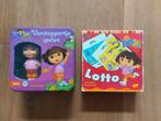 2 spellen van Dora - verstoppertje spelen en lotto, Gebruikt, Ophalen