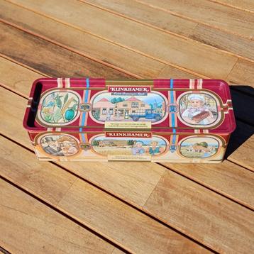 Vintage ontbijkoekblik Klinkhamer beschikbaar voor biedingen