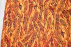 Lap 100% katoen stof - oranje mais design #4295, Nieuw, Oranje, Ophalen of Verzenden, 30 tot 120 cm