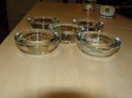 Vijf waxine houders glas, Ophalen of Verzenden, Zo goed als nieuw, Overige materialen, Minder dan 25 cm